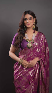 Veridian Vasundhara with Uncut Polki and Ruby Accents Necklace