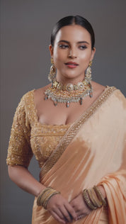 The Ivory Meenakari Grandeur Choker Necklace