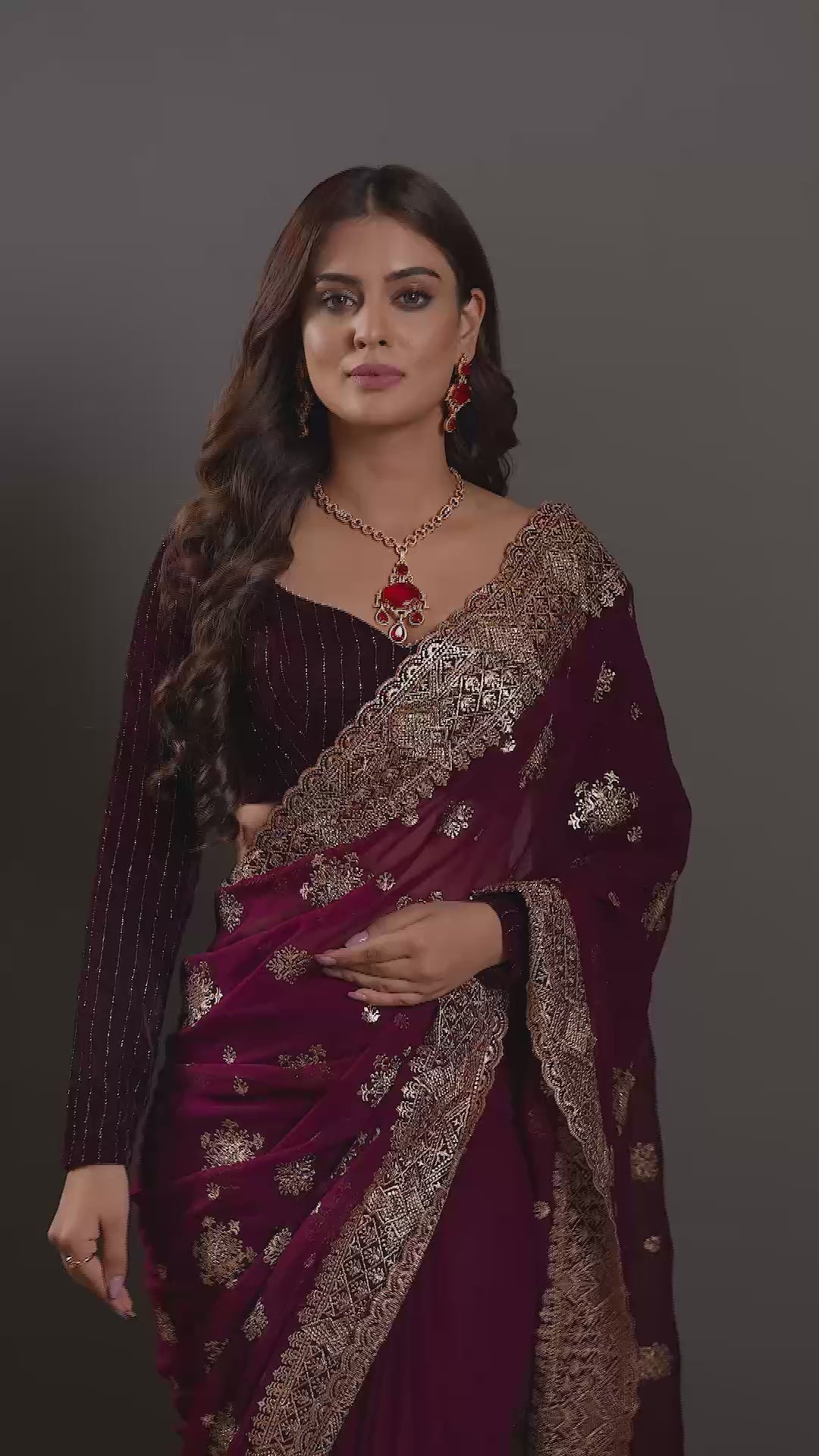 Crimson Drops Elegance Necklace
