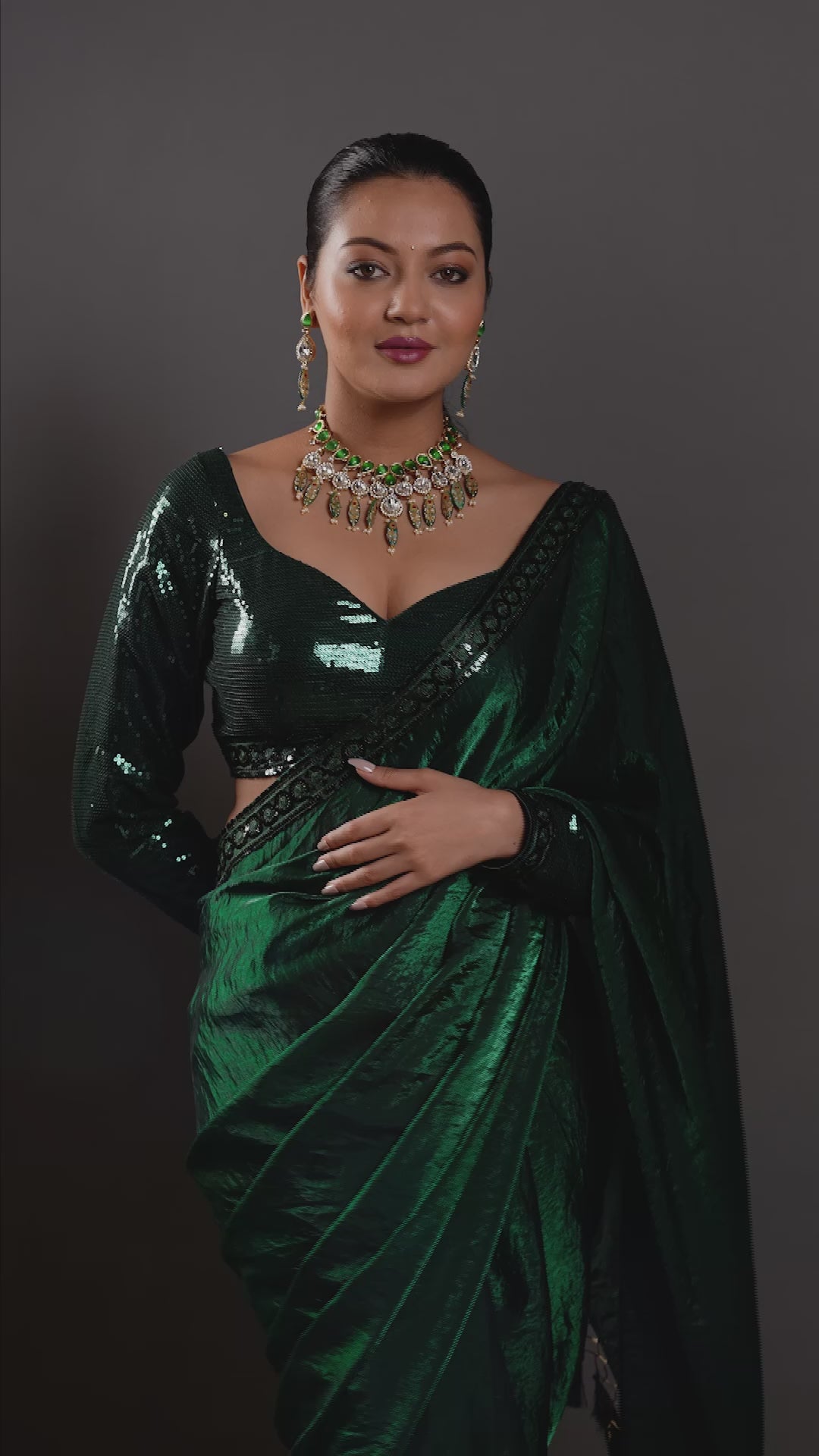 Bageecha Emerald Drop Necklace