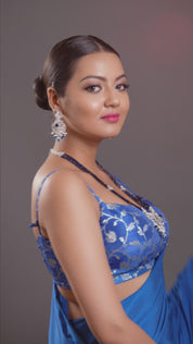 CZ Bandhai Necklace With Rhodium Plating