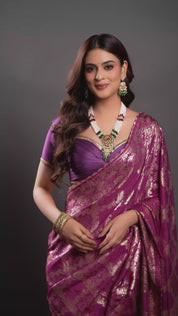 Ethnic White Pearl Jadau Necklace