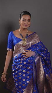 Midnight Sapphire Rajwada Durbar Noir Necklace