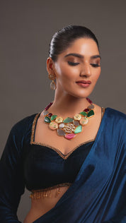 Fusion Multicolor Statement Neck Piece