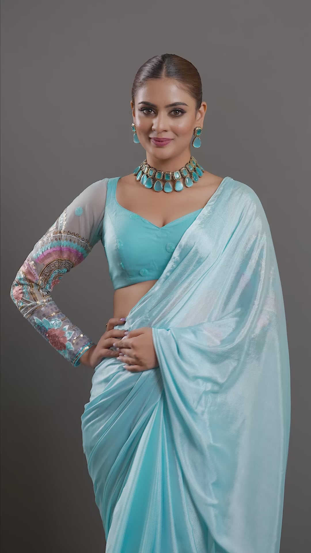 Gold-Plated Kundan-Studded Necklace