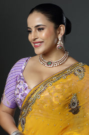 Diamond Finish Statement Choker Necklace