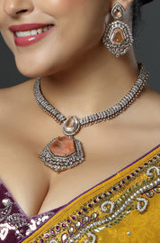 Diamond Pendant Bridal Set