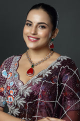 Emerald Kundan Pearl Choker Set