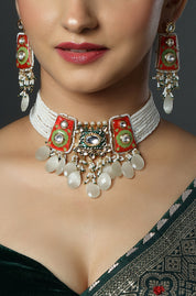 Antique Gold Temple Pendant Necklace