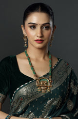 Layered Pearl Kundan Necklace Set