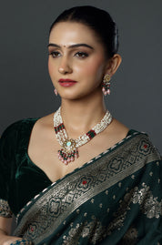 Classic Pearl Drop Kundan Necklace
