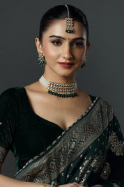 Traditional Kundan Choker with Matching Earrings